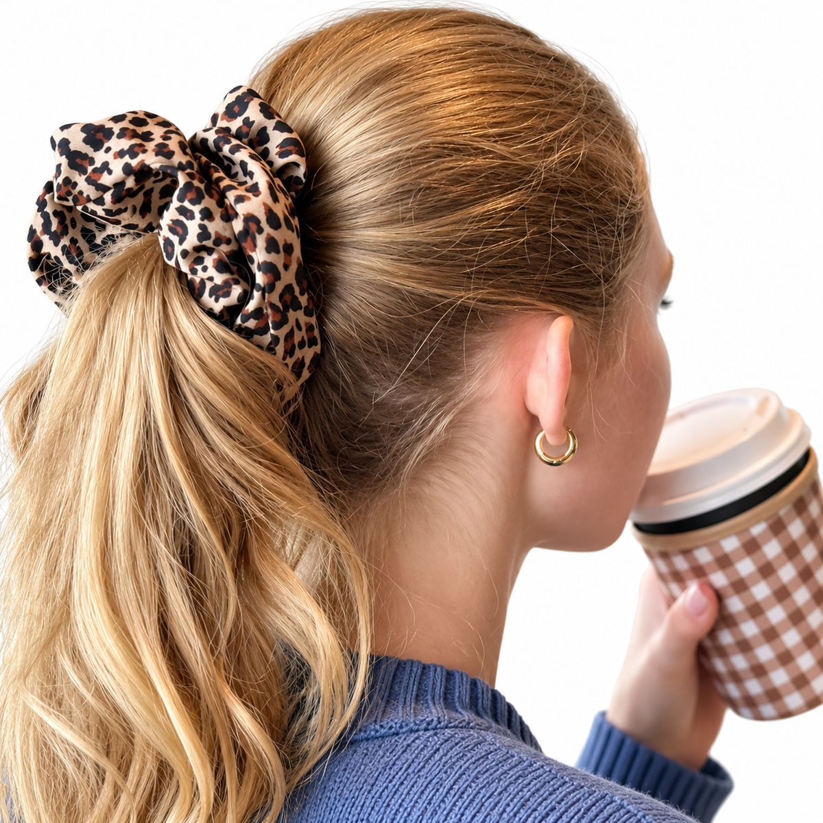 Cocoa Cheetah Scrunchie